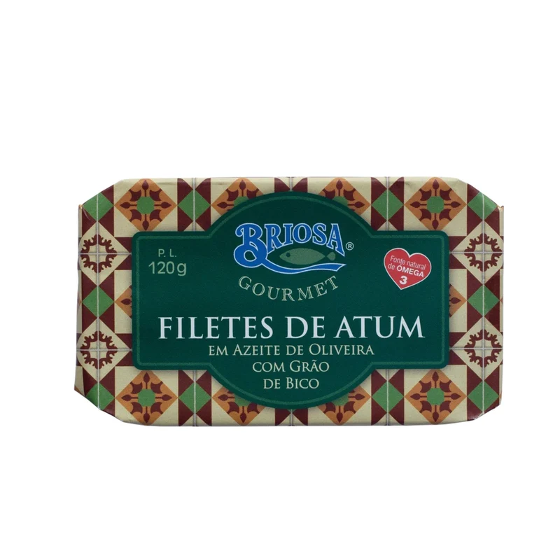Briosa Gourmet Filetes de Atum em Azeite com Grão de Bico