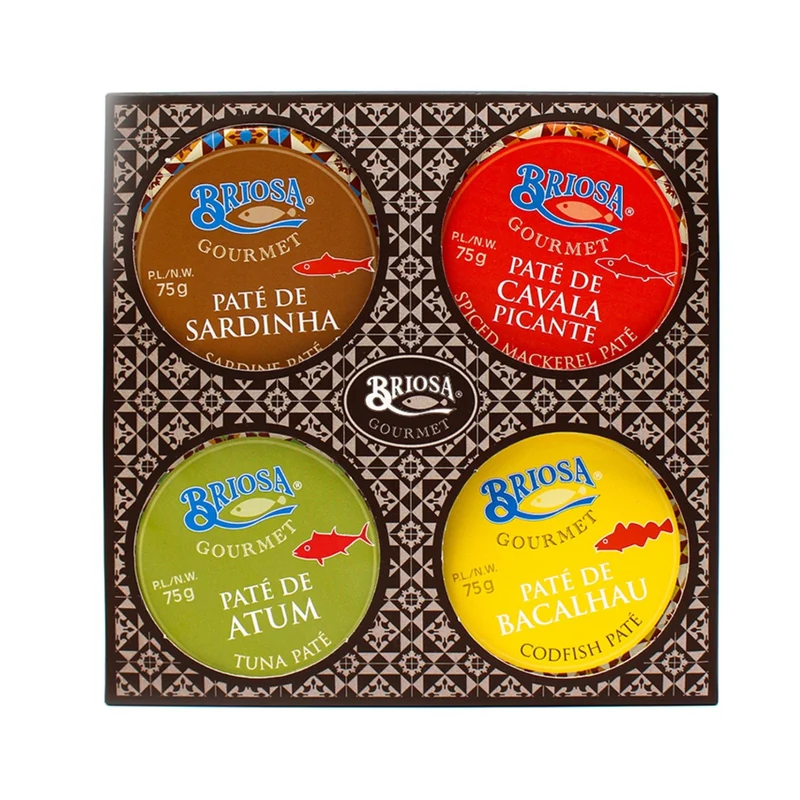 Briosa Gourmet Caixa de Patés Classic - 4 unidades