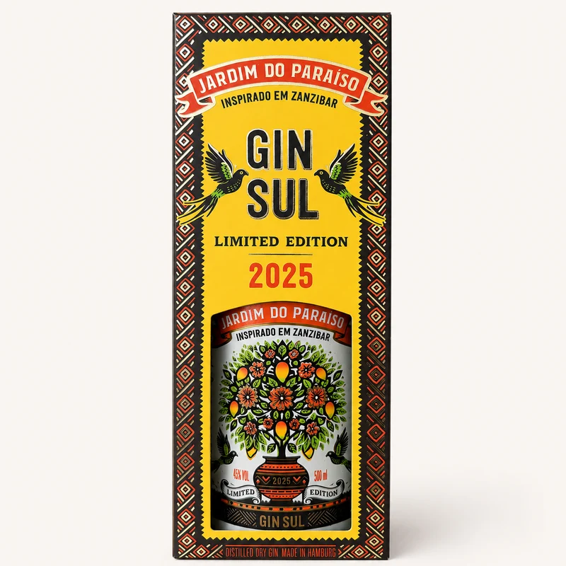 Gin Sul Laranjal Jardím do Paraíso Zanzibar