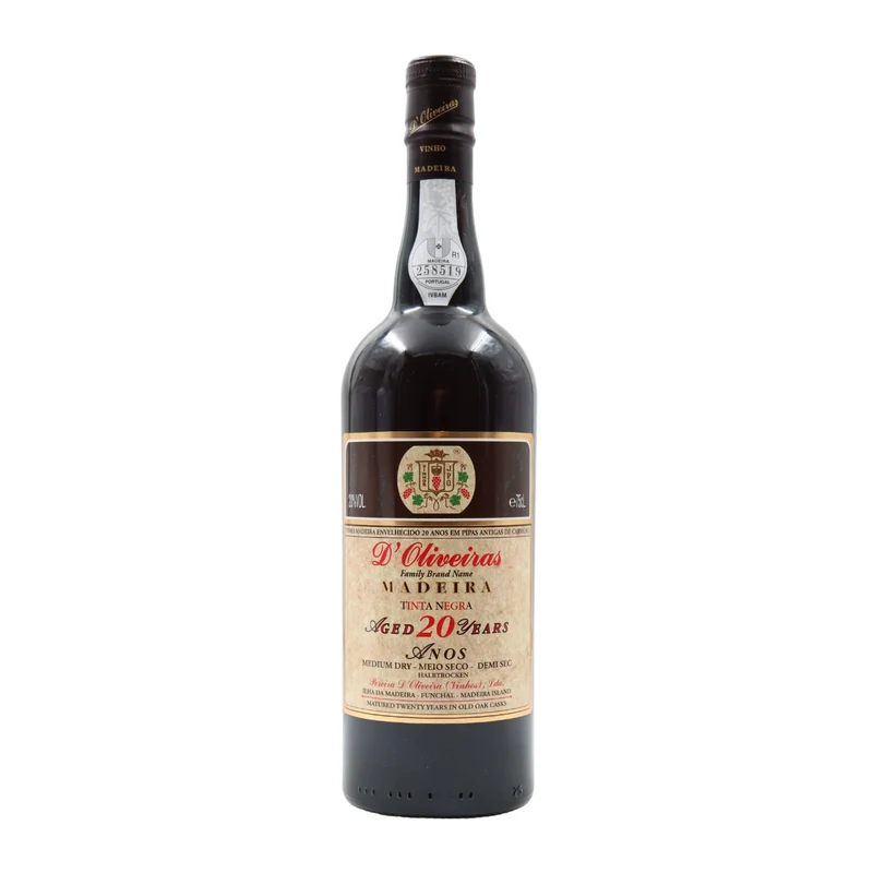 D´Oliveiras Meio Seco 20 anos Madeira