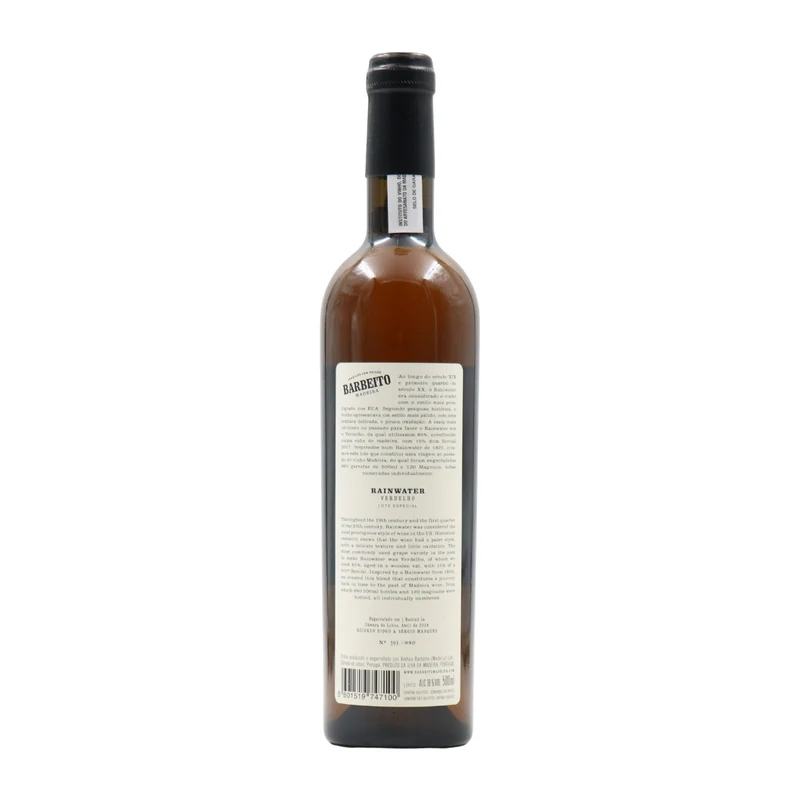 Barbeito Rainwater Verdelho Sercial Madeira