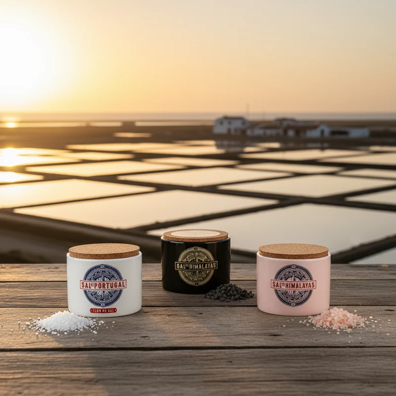 Salz-Trio Portugal – Flor de Sal & Himalaya Gourmetsalze