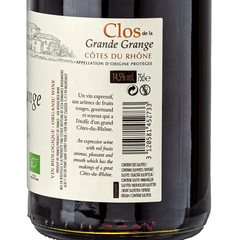 [Paket 1] Clos de la Grande Grange Rotwein - Côtes du Rhône