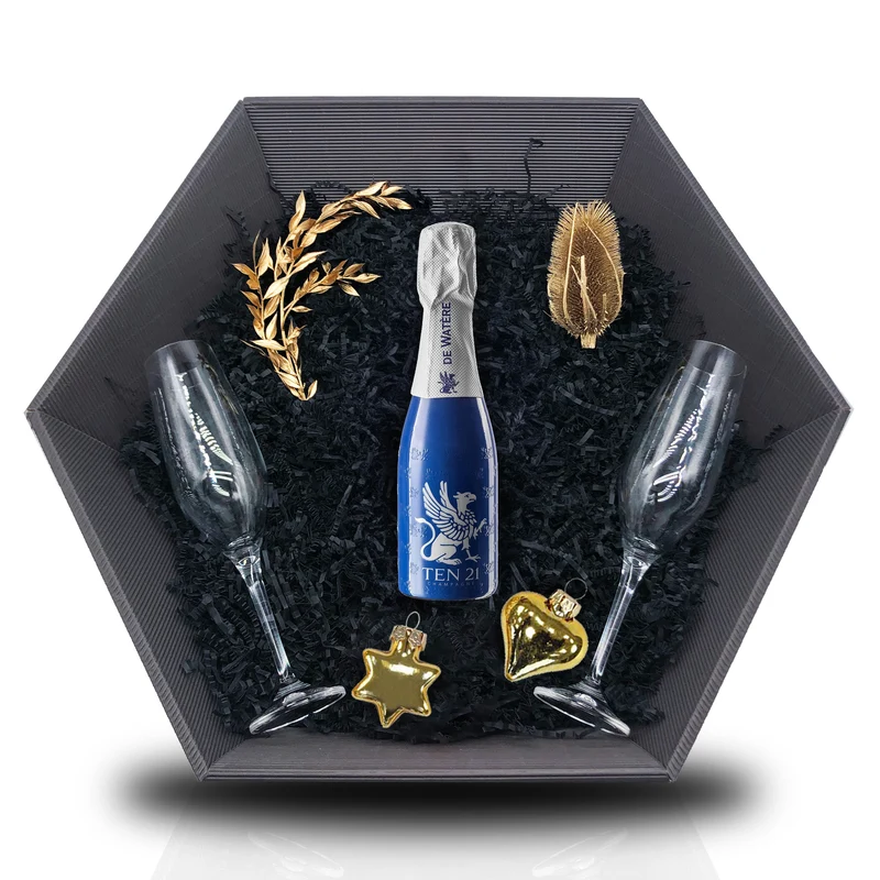 Champagne de Watère TEN21 0,75L 12,5% Vol Giftbasket