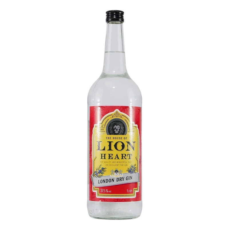 Lion Heart London Dry Gin mit Geschenk-Holzkiste