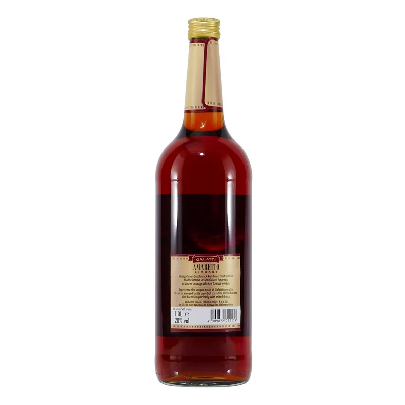 Galatti Amaretto Liquore mit Geschenk-Holzkiste