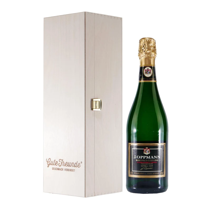 J.Oppmann Rheingau Riesling in Geschenk-Holzkiste