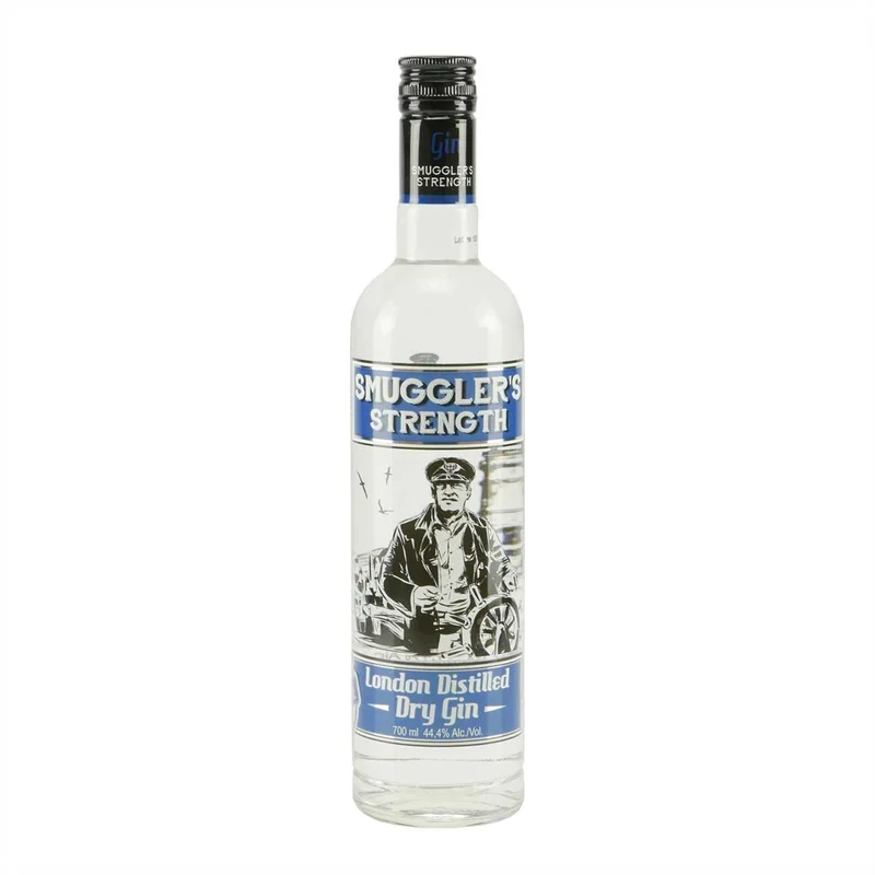 Smugglers Strength London Dry Gin mit Geschenk-Holzkiste