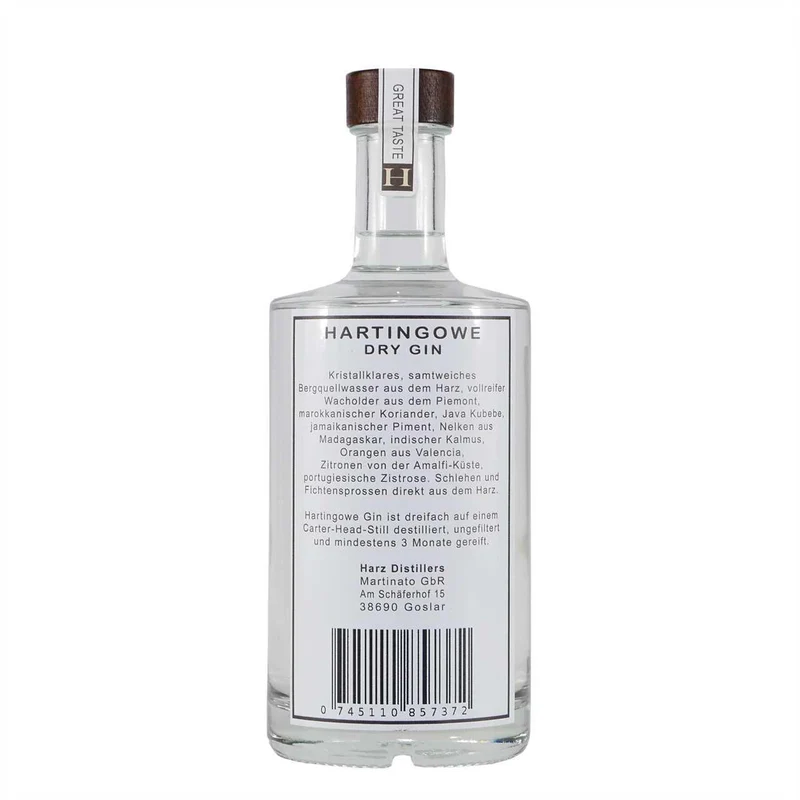 Hartingowe Dry Gin mit Geschenk-Holzkiste