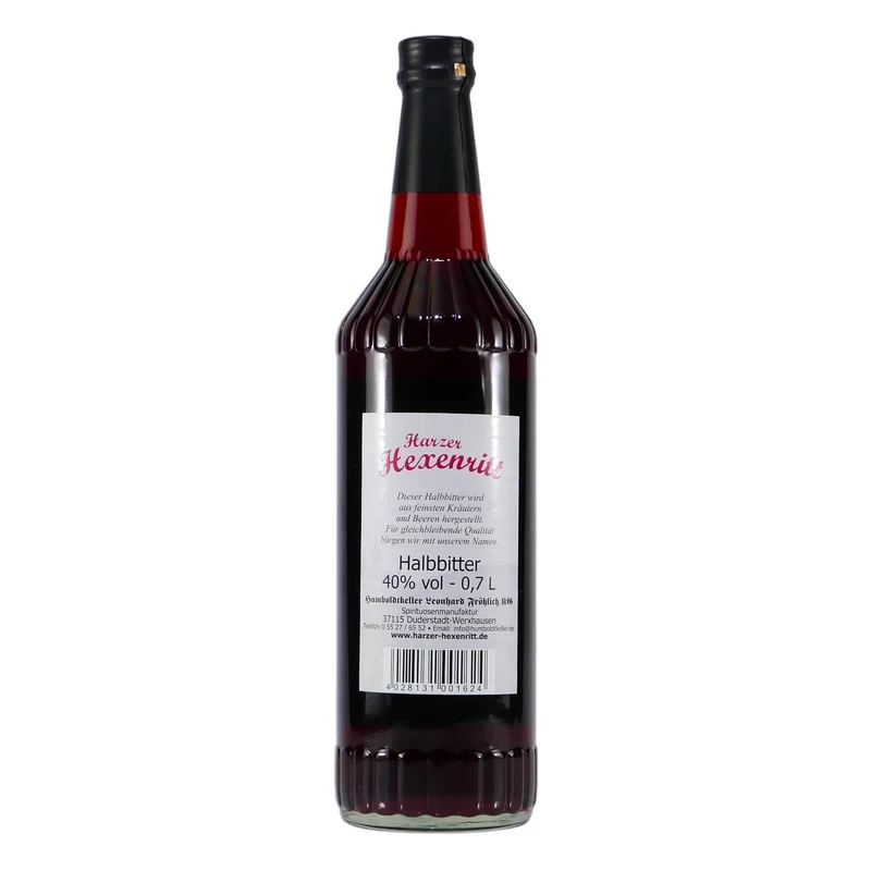 Harzer Hexenritt - Kräuter-Halb-Bitter mit Geschenk-HK