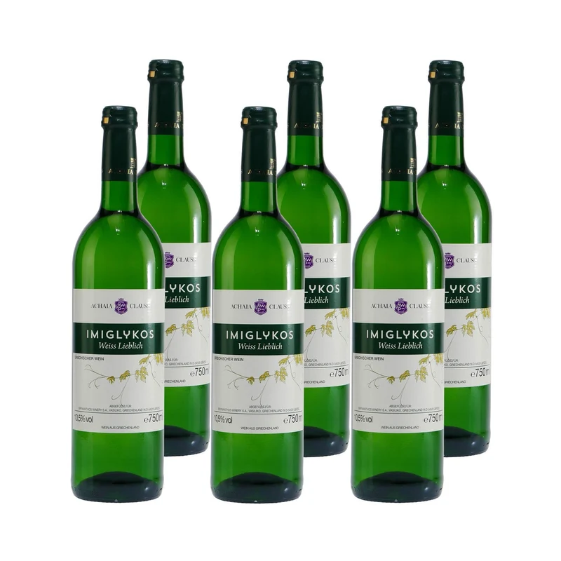 Achaia Clauss Imiglykos Weißwein -lieblich- (6 x 0,75L)