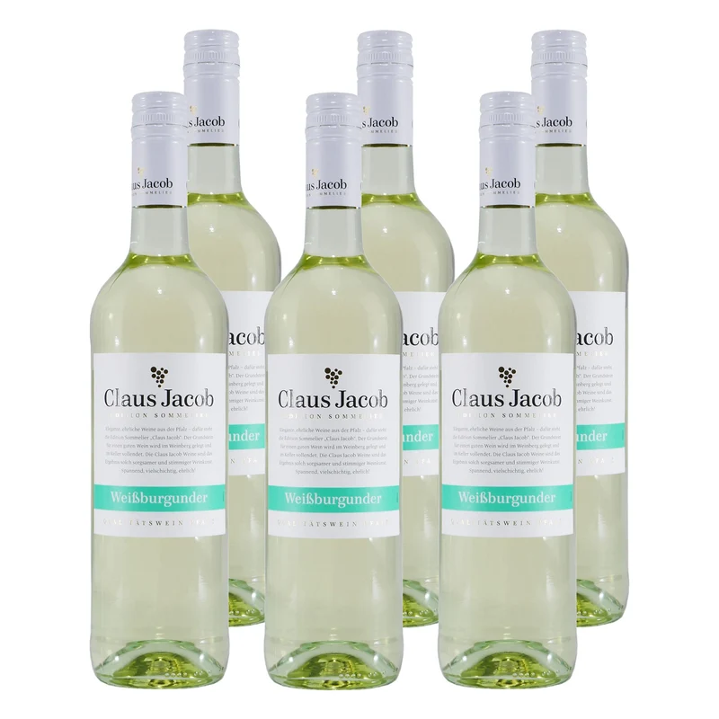 Claus Jacob Weißburgunder QbA -trocken- (6 x 0,75L)