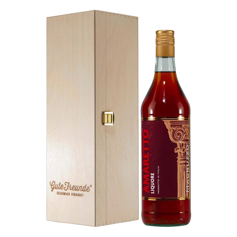Madruzzo Amaretto mit Geschenk-Holzkiste