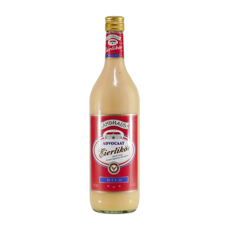 Landhaus Advocaat Eierlikör mit Geschenk-Holzkiste