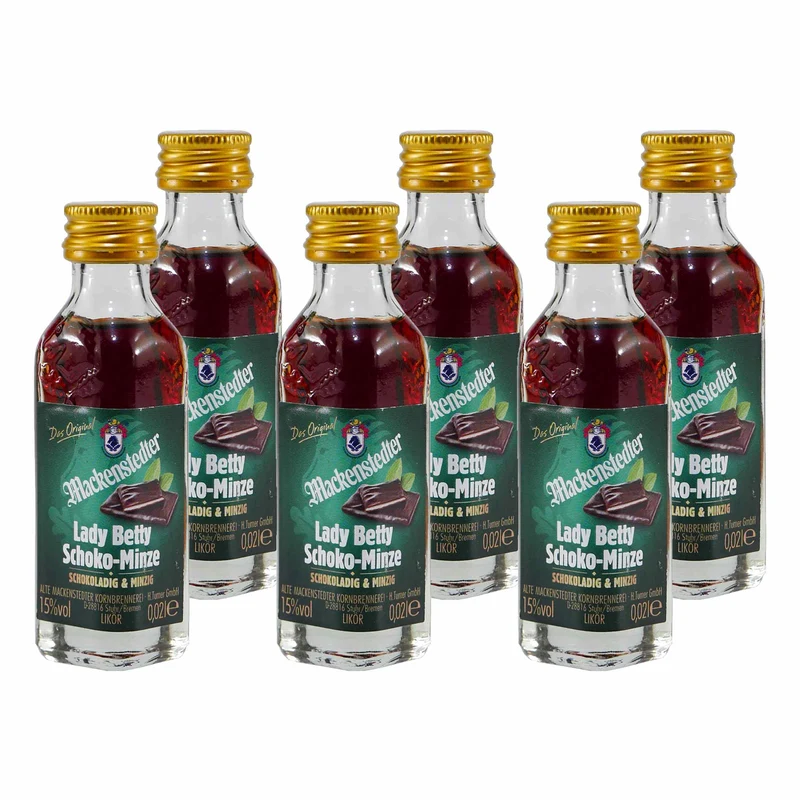Mackenstedter Lady Betty Schoko-Minze Likör (25 x 0,02L)