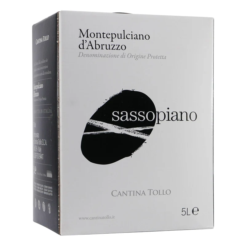 Sassopiano Montepulciano d'Abruzzo DOP -trocken- 5,0L BIB)