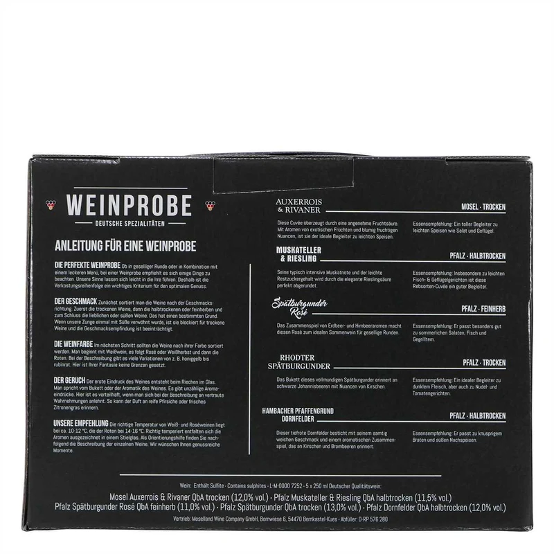 WEINPROBE - Deutsche Spezialitäten (5 x 0,25L)