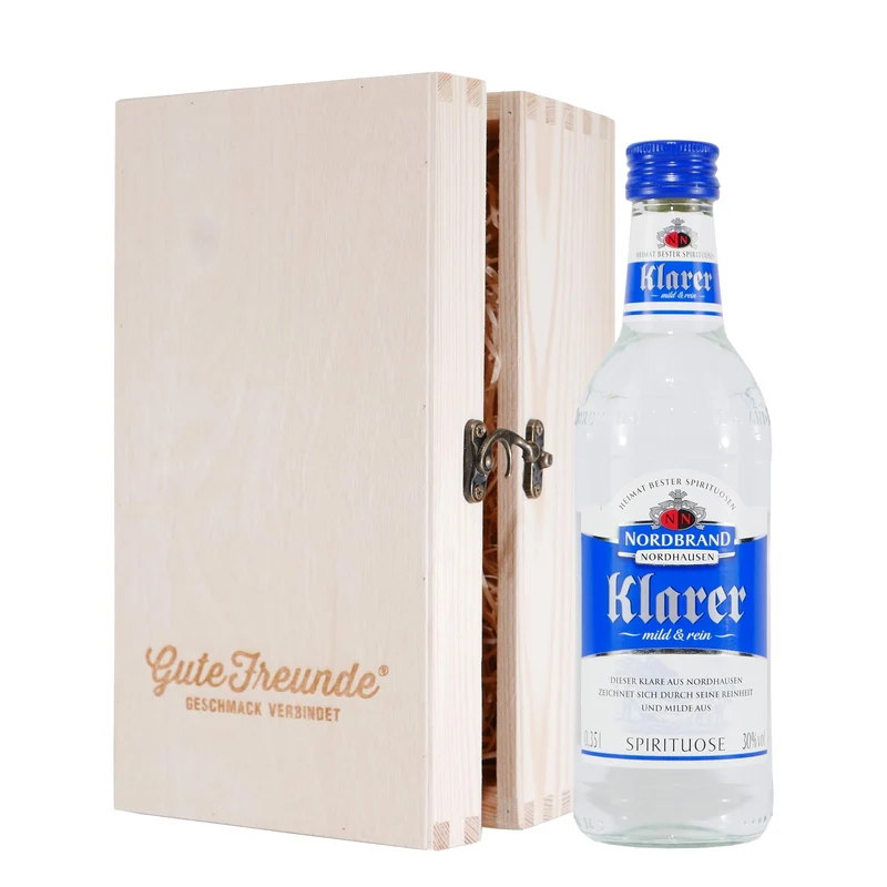 Nordbrand Klarer mit Geschenk-Holzkiste