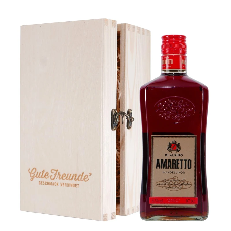 Di Alfino Amaretto - Mandellikör mit Geschenk-HK