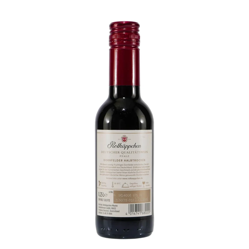 Rotkäppchen Dornfelder QbA -halbtrocken- (12 x 0,25L)