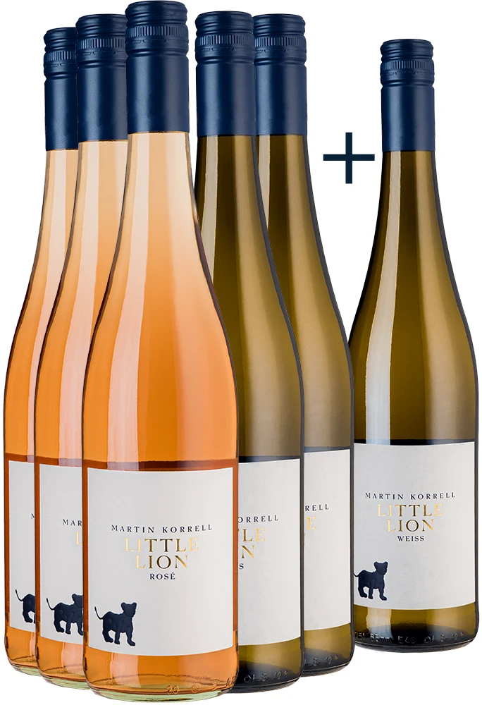 5 + 1 LITTLE LION Paket rosé & weiß