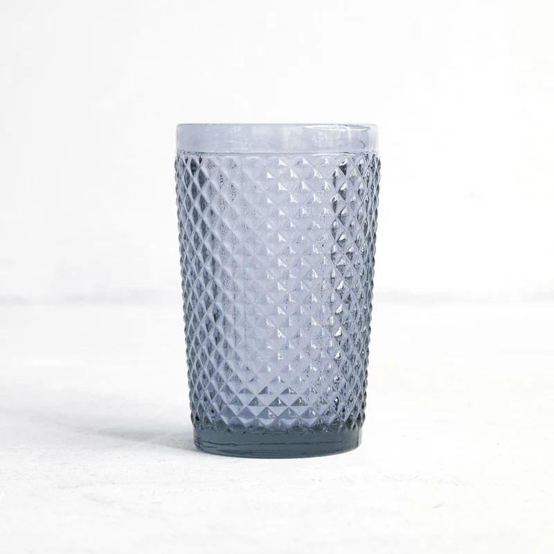 Hohe Wassergläser in Blau 330 ml – 6er-Set