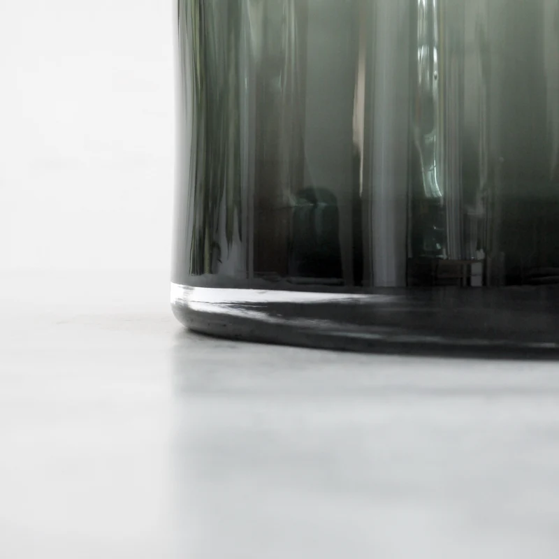 XL Obstschale aus Glas in Grau