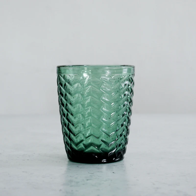 Wasserglas in Grün 270ml - 6er Set