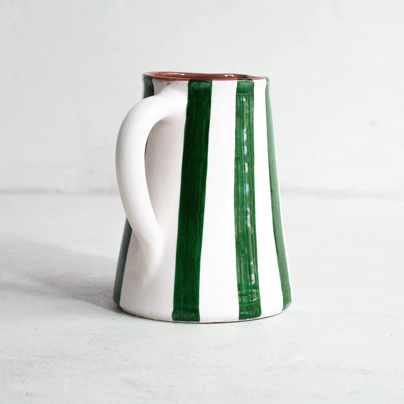 Bold Stripe großer Krug in grün 800ml