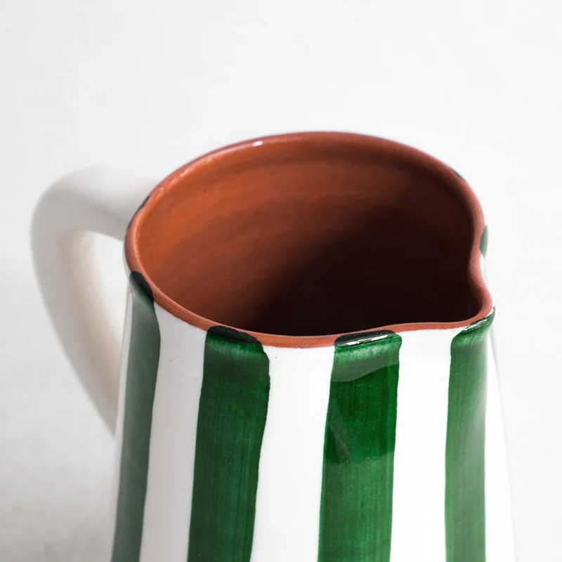 Bold Stripe großer Krug in grün 800ml