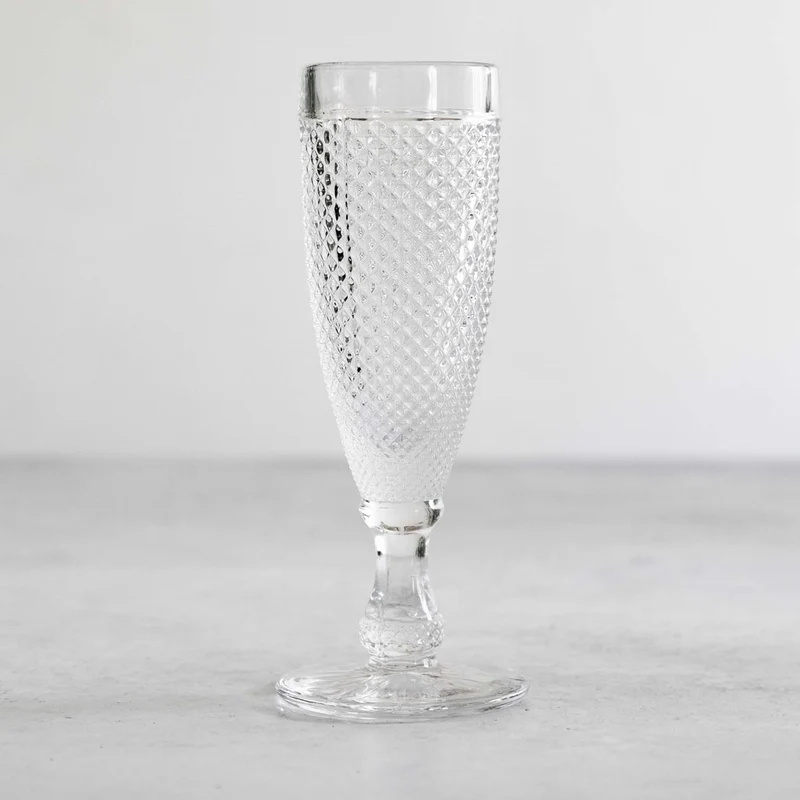 Champagnerglas transparent 110ml - 6er Set