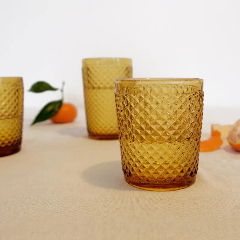 Hohe Wassergläser in Orange 330 ml – 6er-Set