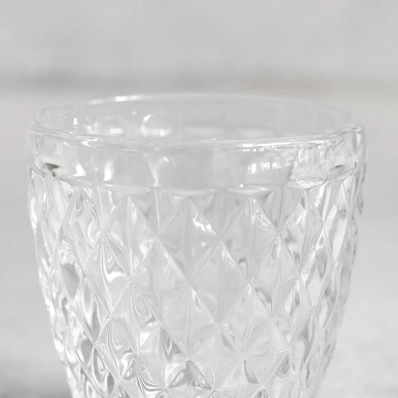 Glas mit Diamanteffekt 320ml - 6er Set