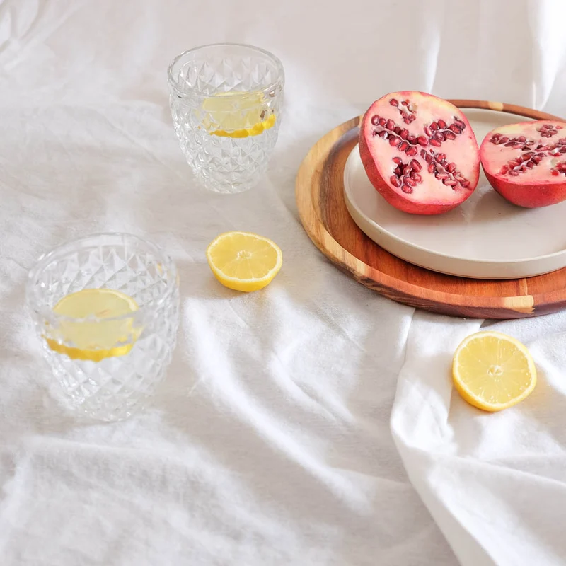 Glas mit Diamanteffekt 320ml - 6er Set
