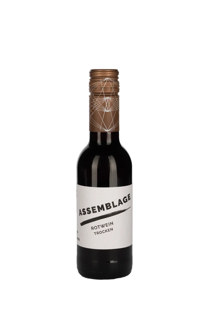Mini-Assemblage Rotwein